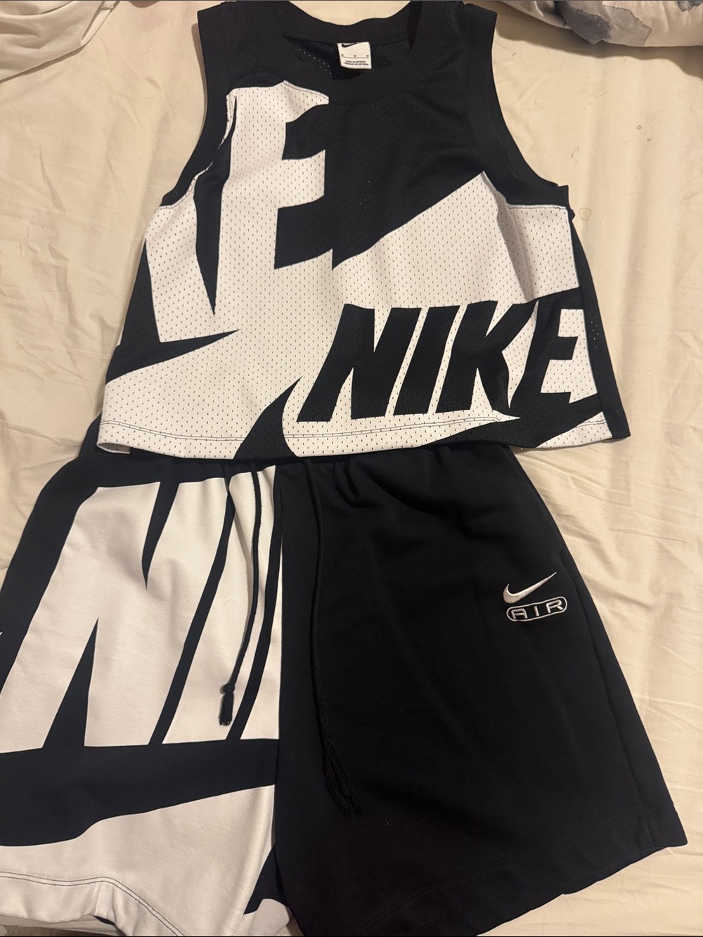 Nike Black and White Logo Athletic Set
